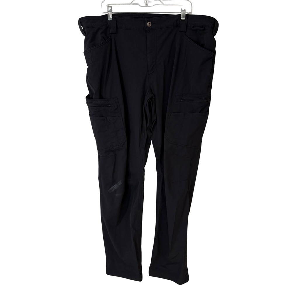 Duluth Trading Co Men's Flexpedition Relaxed Fit Packrat Pants 42x34 Black 71153